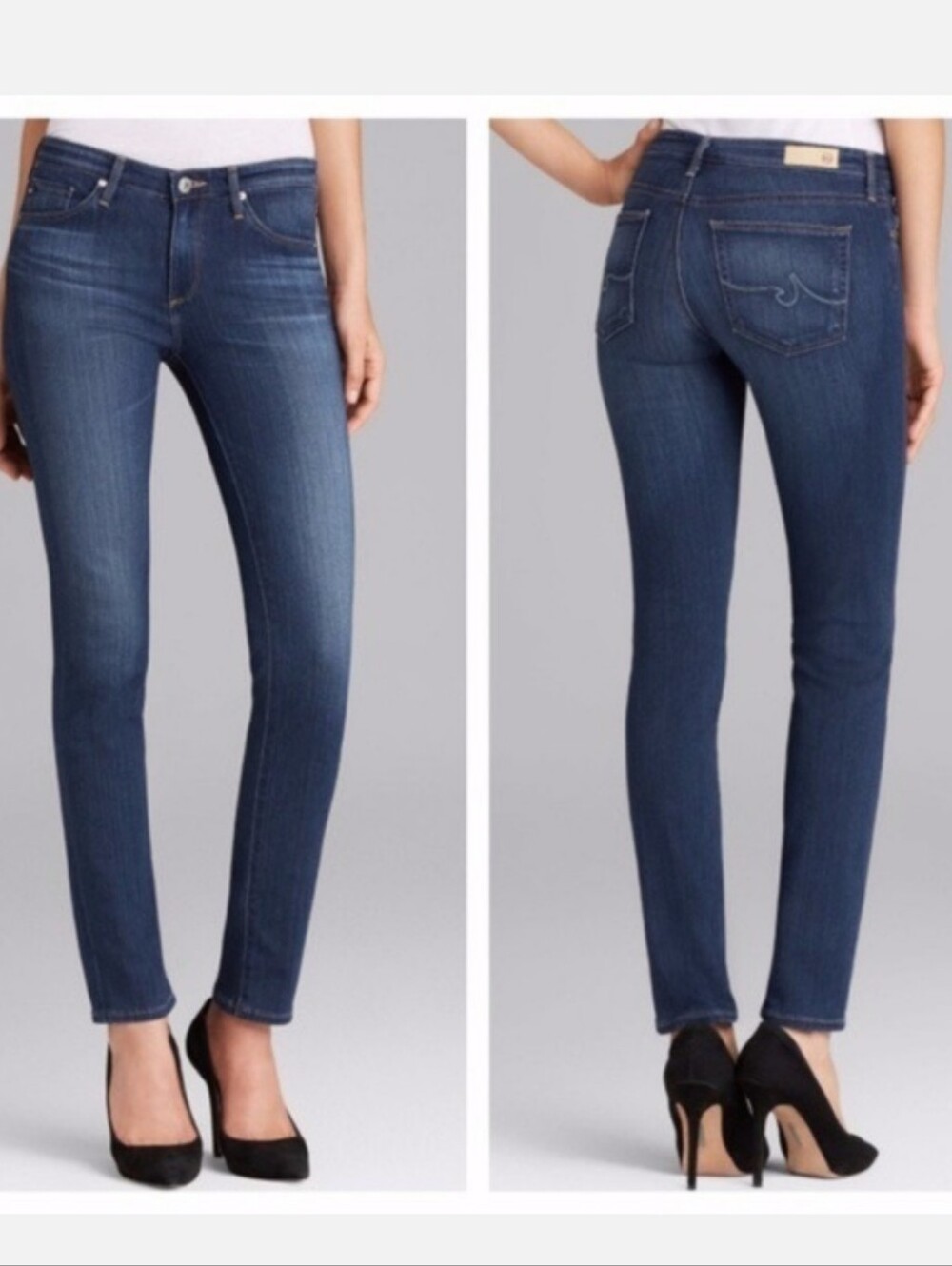AG “the Prima” mid-rise cigarette Jean Size 32R, 29" Length, Adriano Goldschmied